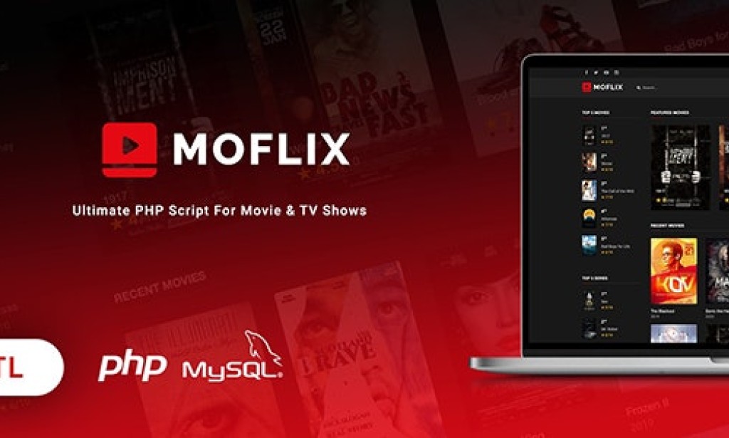 MoFlix v2.0 – Ultimate PHP Script For Movie & TV Shows Nulled