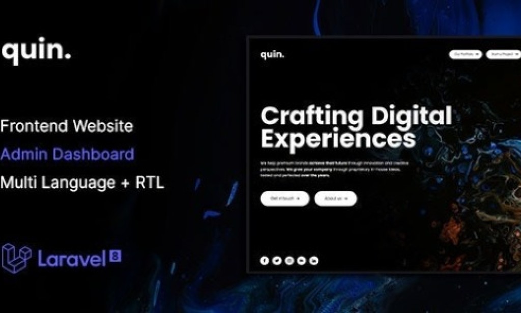 Quin v2.0 – Multipurpose Website CMS & Creative Agency Management System PHP Script