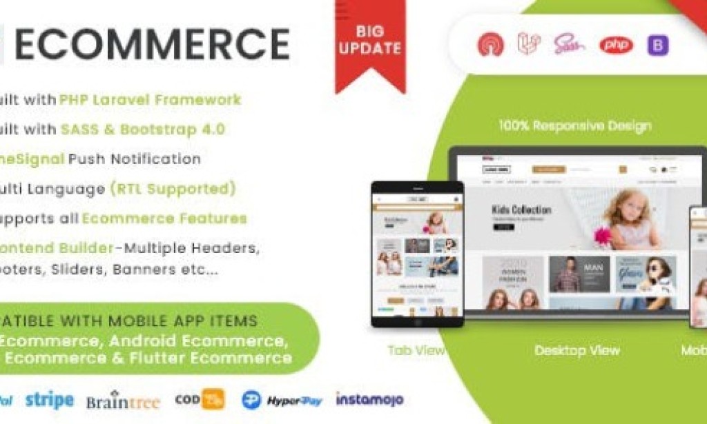 Laravel Ecommerce v1.0.22 – Universal Ecommerce/Store Full Website with Themes and Advanced CMS/Admin Panel