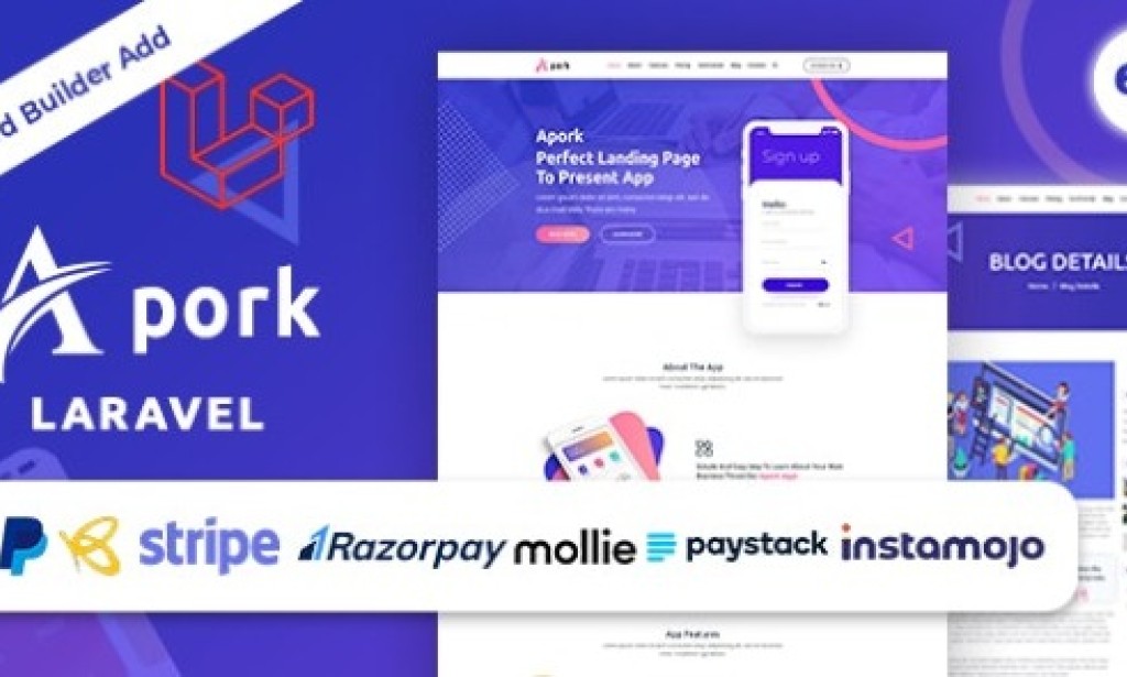 Apork v1.0 – URL Shortener, vCard Builder & Product Landing Business Management System Script