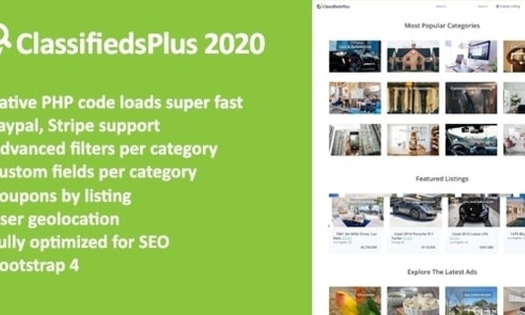 Classified Ads Plus v2.0 – PHP Classifieds Script Nulled