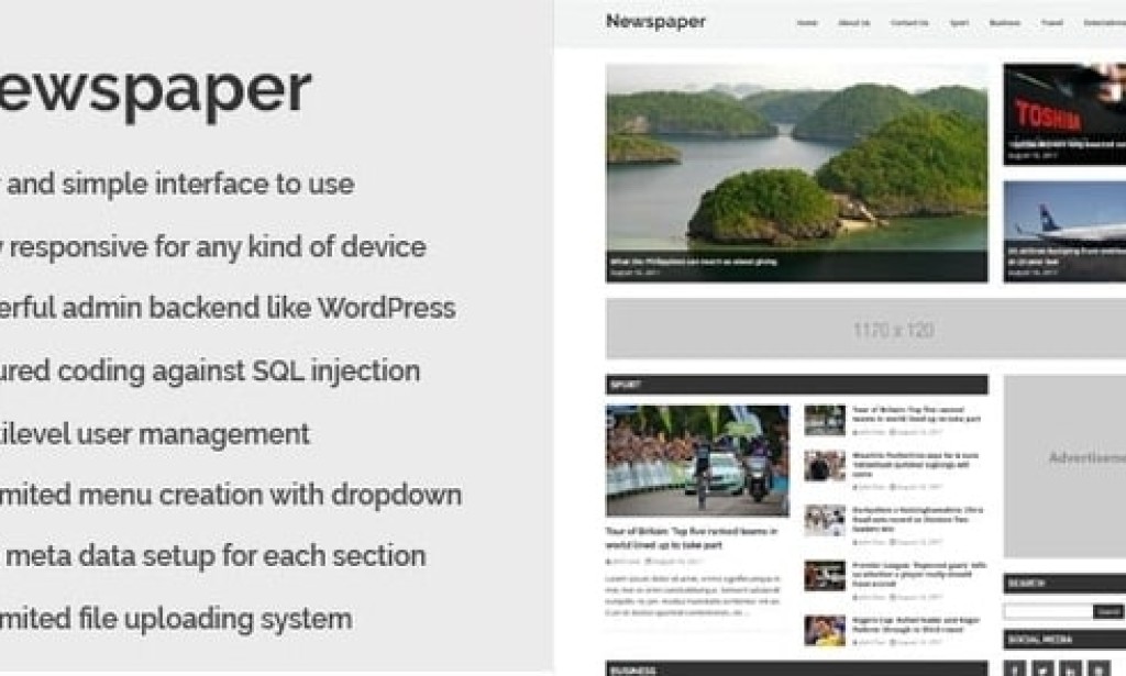 Newspaper v1.3 – Responsive Newspaper CMS Script