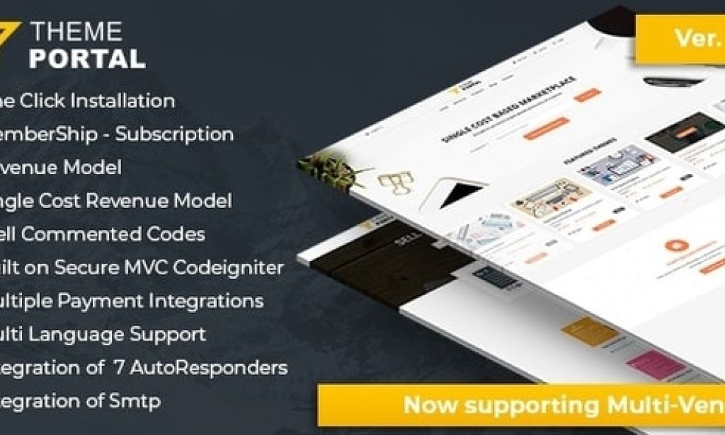 Theme Portal Marketplace v4.5 – Sell Digital Products Nulled Script