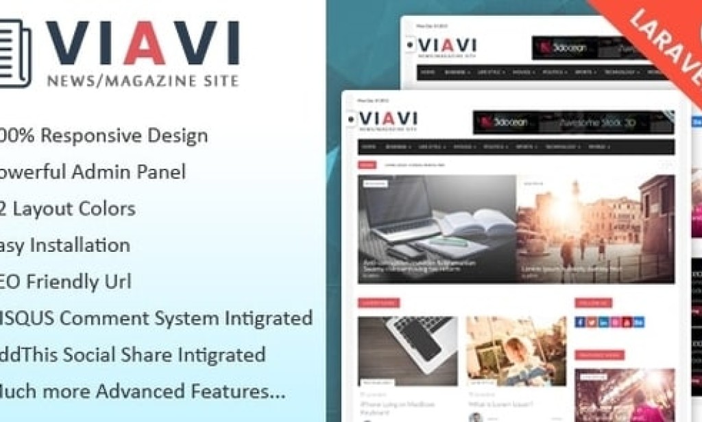 Viavi v1.0.3 – News, Magazine, Blog Script Free Download