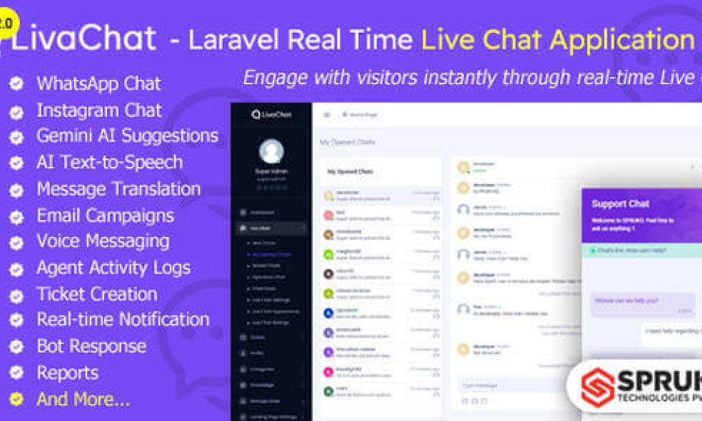 LivaChat v2.0 Nulled – Real-Time Live Chat CRM to Boost Sales & Support Script