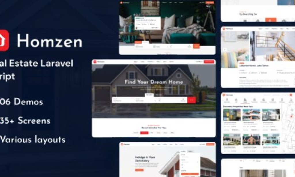 Homzen v1.3.7 Nulled – Laravel Real Estate Agency Portal Multilingual Script