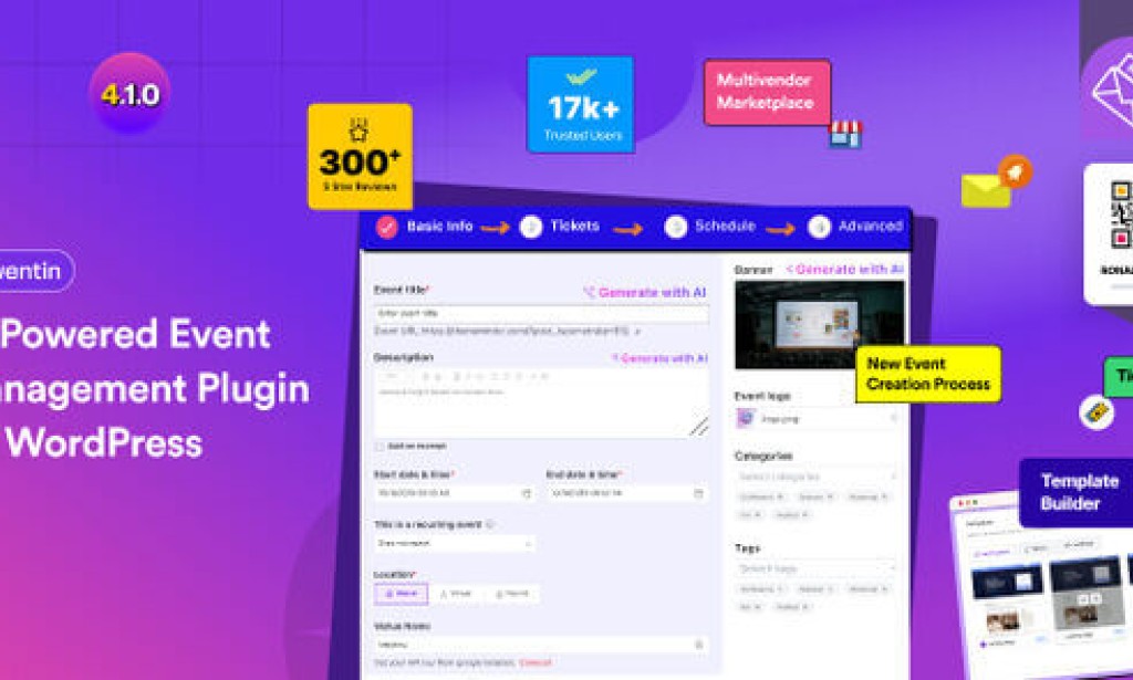 Eventin v4.1.8 – Event Management, Events Calendar and Booking Plugin – AI Powered
