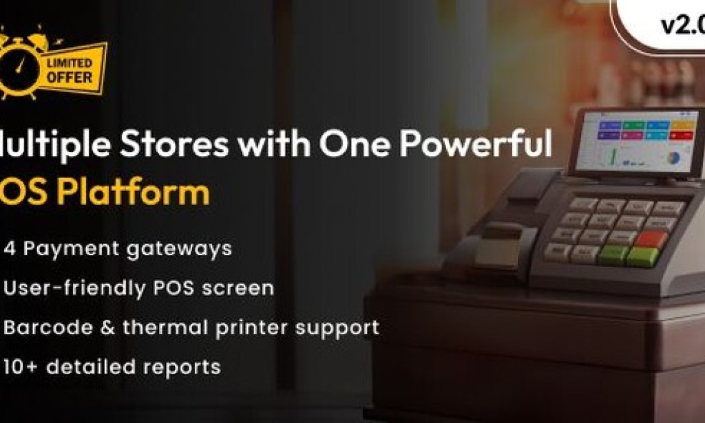 POS SaaS for Multi Store / Outlets v2.2.0 – Built on Laravel + React JS Script