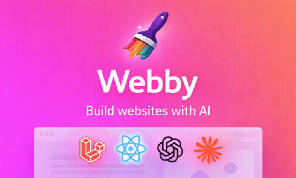 Webby v1.0.6 – AI-Powered No-Code Website Builder SaaS Platform Script