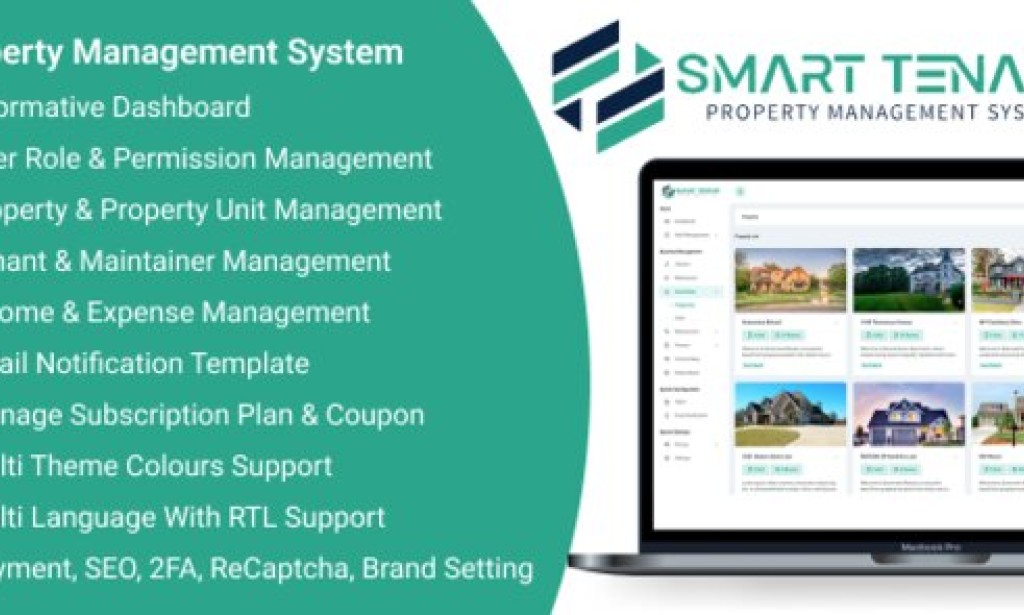 Smart Tenant SaaS v2.4 – Property Management System PHP Script