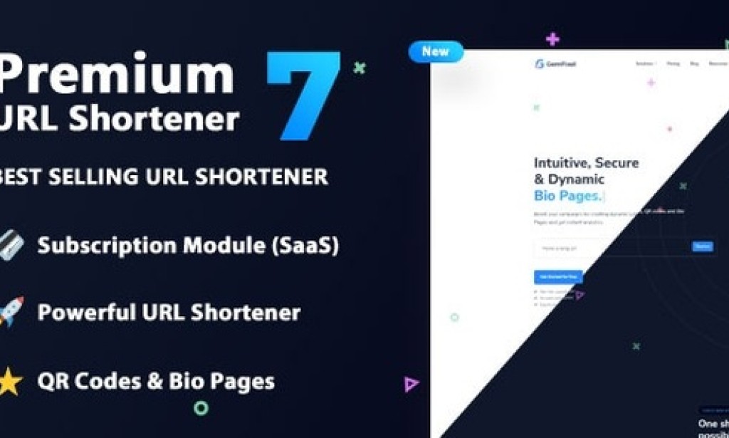 Premium URL Shortener v7.8.4 Nulled – Link Shortener, Bio Pages & QR Codes