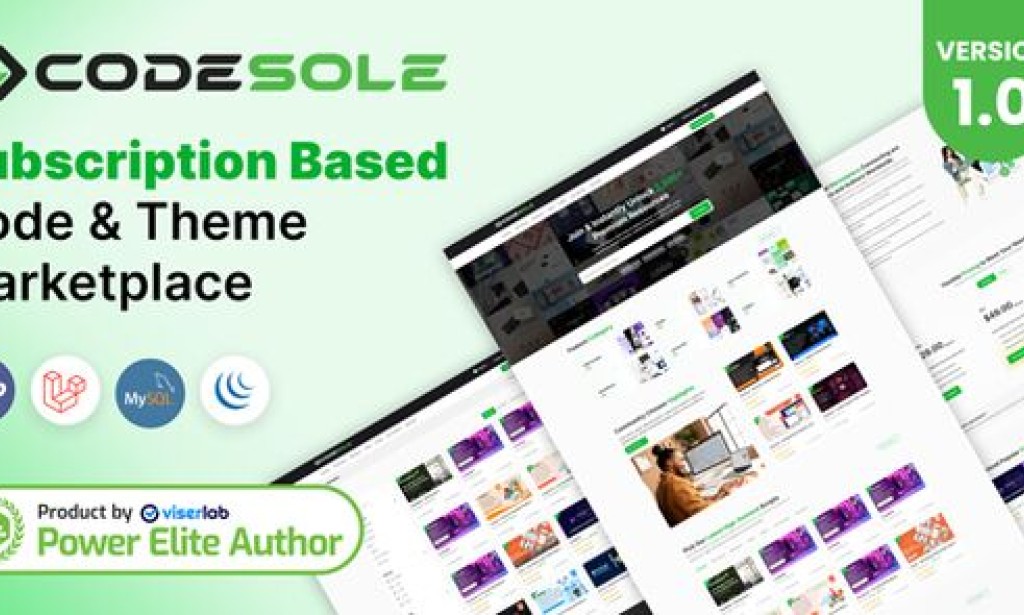CodeSole v1.0 Nulled – Subscription Based Code and Theme Marketplace Script