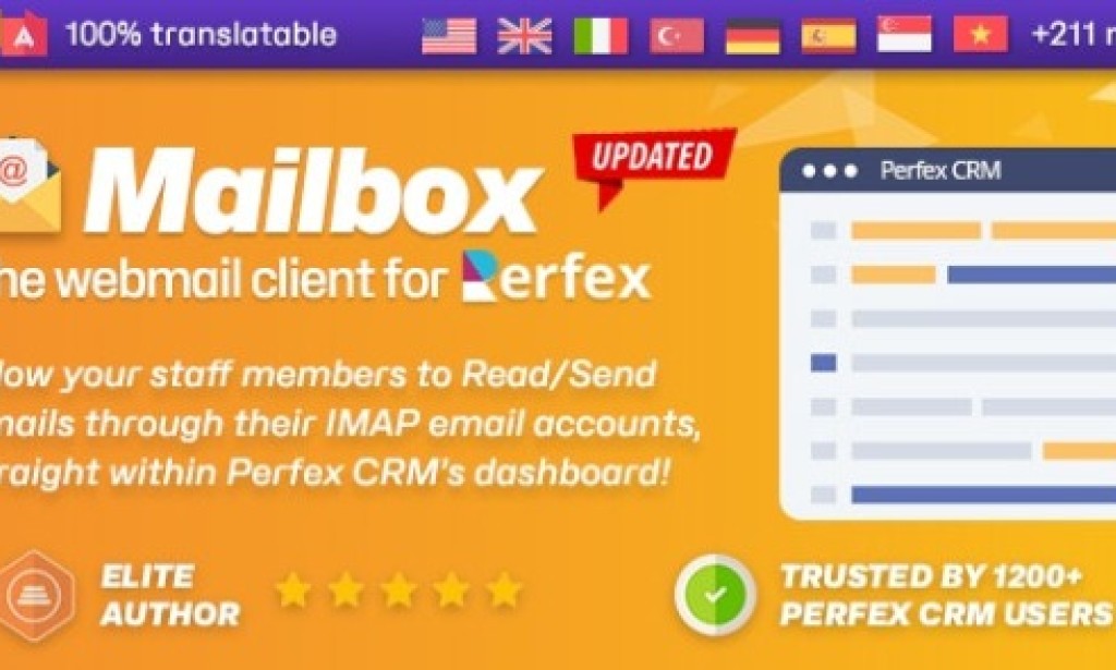 Mailbox v2.1.7 – Webmail based e-Mail Client Module for Perfex CRM