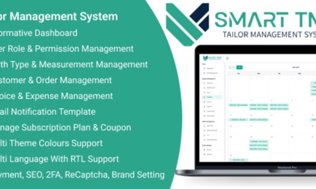 Smart TMS SaaS v1.4 – Tailor Management System PHP Script