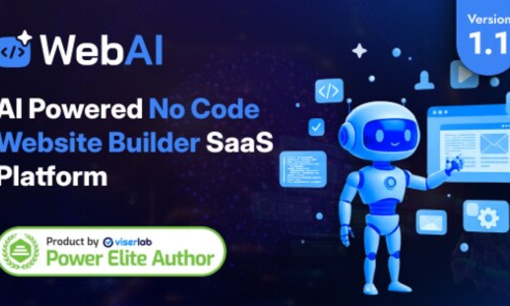 WebAI v1.1 Nulled – AI Powered No Code Website Builder SaaS Platform Script