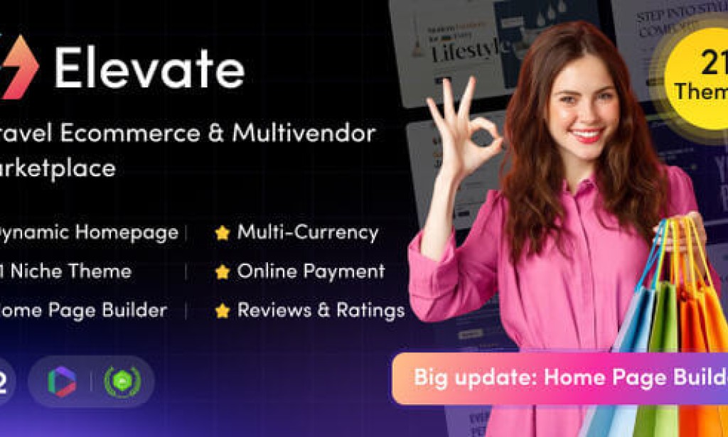 Elevate v1.2 Nulled – Laravel Ecommerce & Multivendor Marketplace Script