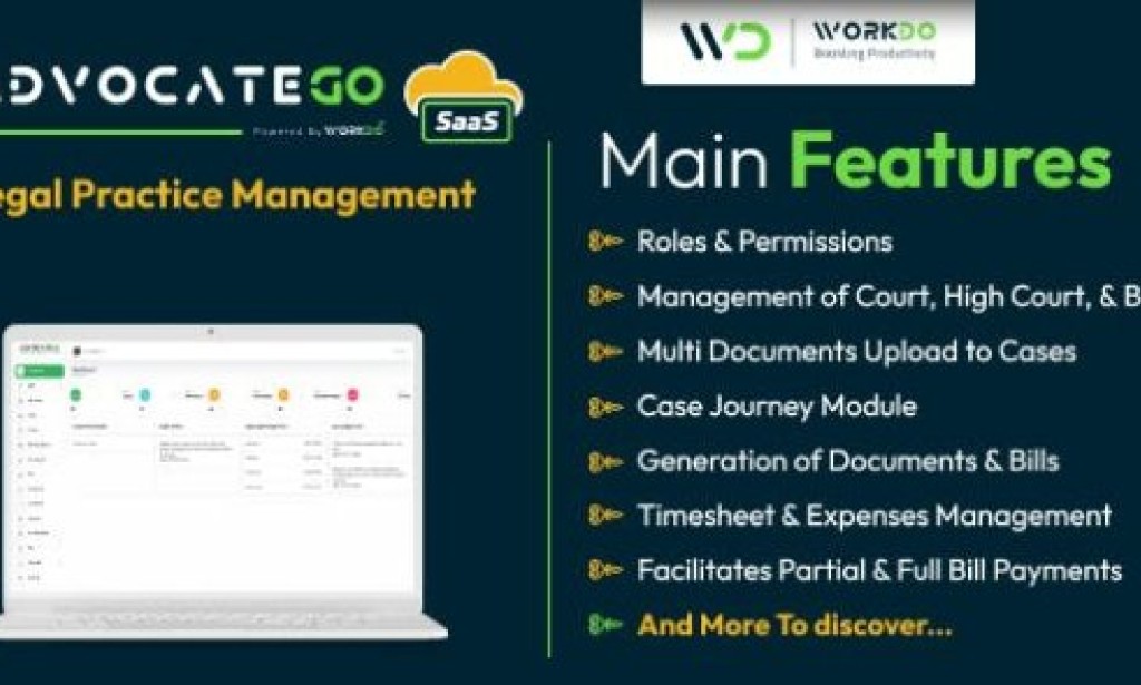 AdvocateGo SaaS v4.3 Nulled – Legal Practice Management PHP Script
