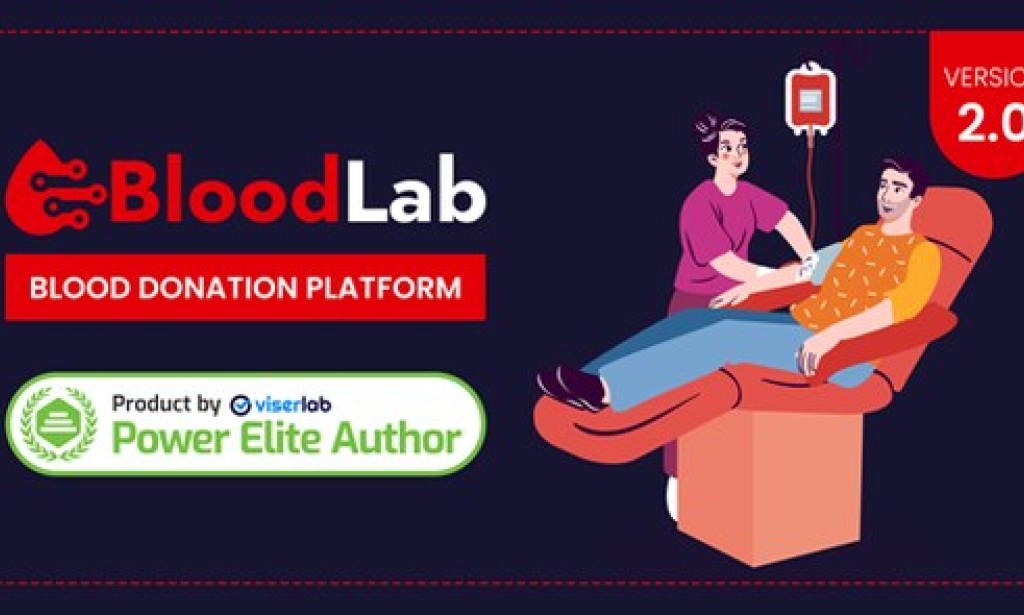 BloodLab v2.0 – Blood Donation Platform PHP Script