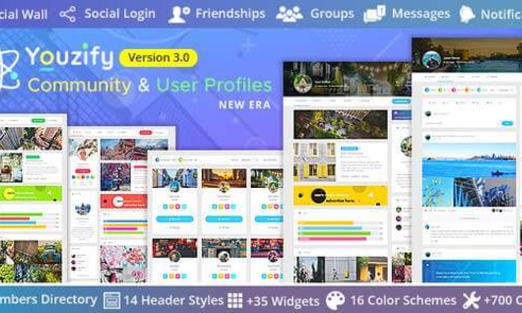 Youzify (formerly Youzer) v3.6.1 – BuddyPress Community & WordPress User Profile Plugin