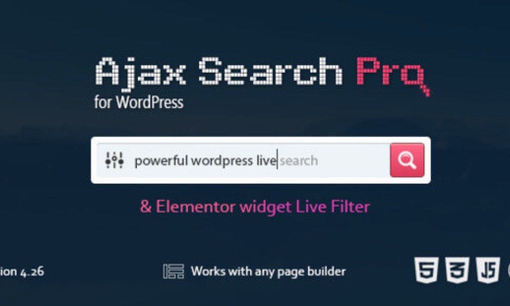 Ajax Search Pro v4.28.0 – Live WordPress Search & Filter Plugin