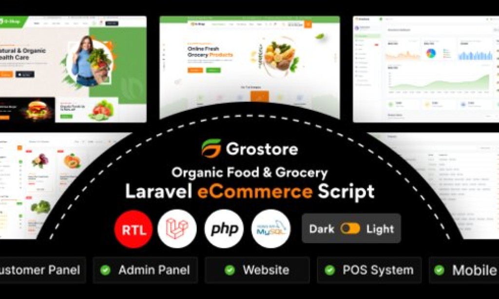 GroStore v4.6.0 – Food & Grocery Laravel eCommerce with Admin Dashboard PHP Script