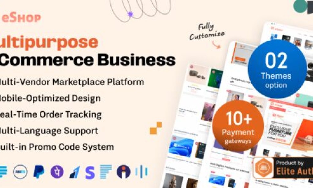 eShop Web v4.4.6 Nulled – Multi Vendor eCommerce Marketplace / CMS Script
