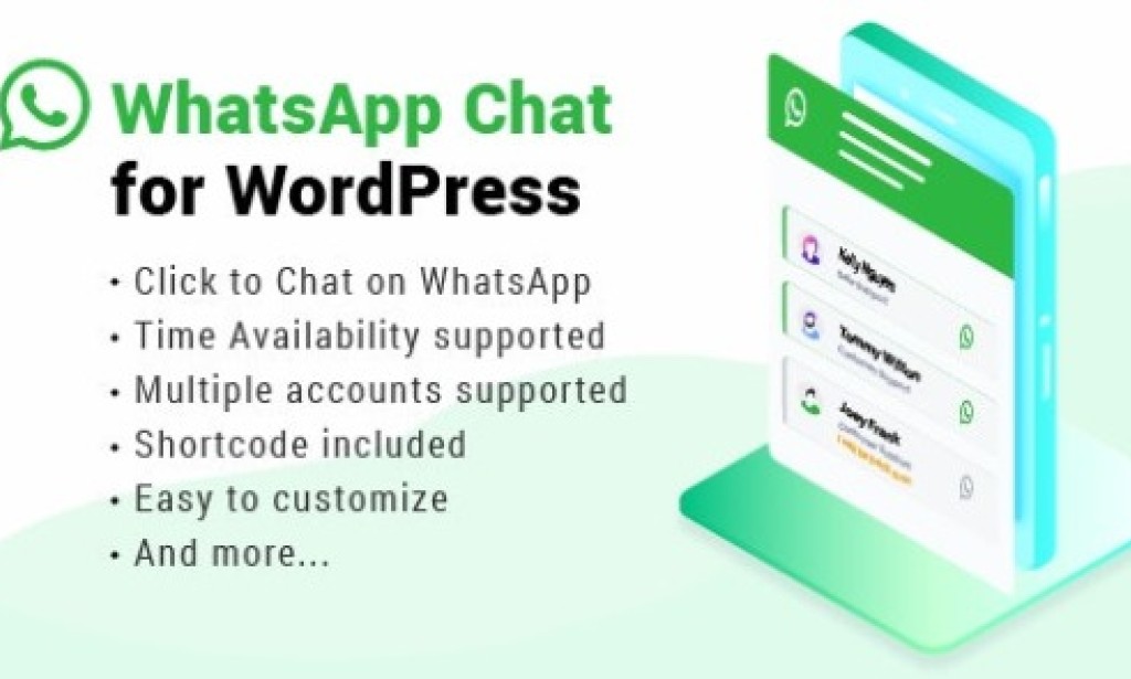 WhatsApp Chat for WordPress v3.8.1 – WP Plugin