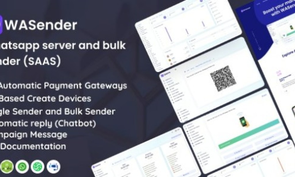 WASender v5.0 Nulled – WhatsApp Server and Bulk Sender (SAAS) PHP Script