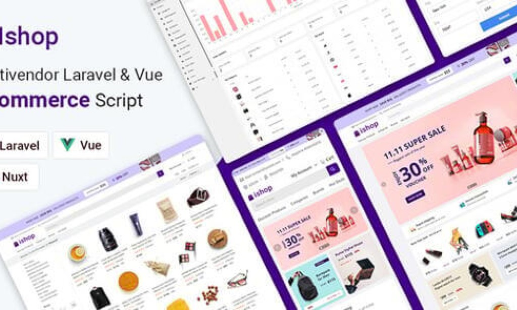 Ishop eCommerce v5.0.10 Nulled – PWA Multivendor eCommerce CMS – Laravel & Vue Script