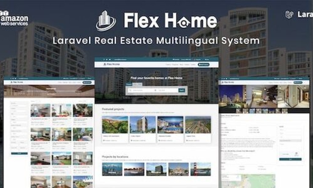 Flex Home v2.55.9 Nulled – Laravel Real Estate Multilingual System Script