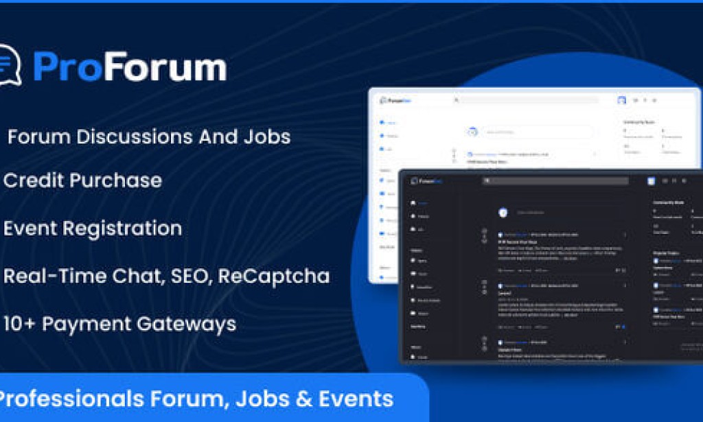 ProForum v2.0.0 – Professionals Forum and Jobs Script