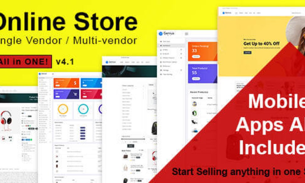 Online Store v4.1 – All in One Multi Vendor Laravel eCommerce Platform Script