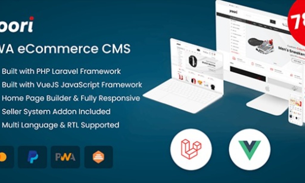 YOORI v2.0 Nulled – Laravel Vue Multi-Vendor PWA eCommerce CMS Script