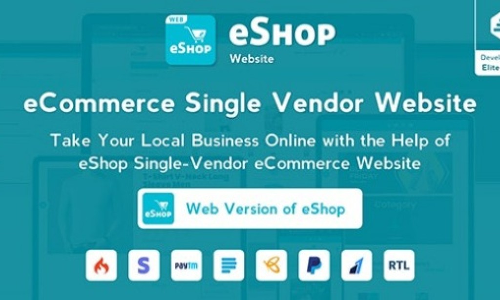 eShop Web v4.4.4 Nulled – eCommerce Single Vendor Website | eCommerce Store Website PHP Script