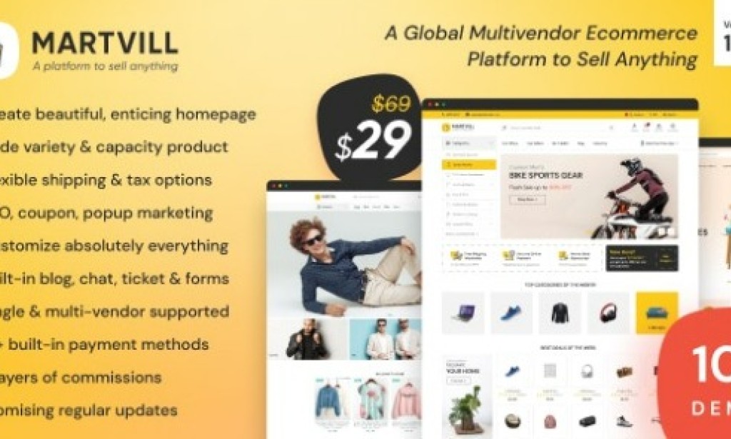 Martvill v2.9.0 Nulled – A Global Multivendor Ecommerce Platform to Sell Anything PHP Script