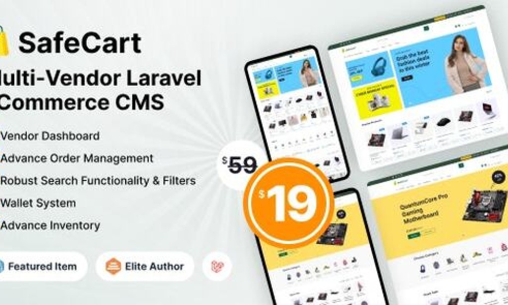 Safecart v2.3.0 Nulled – Multi-Vendor Laravel eCommerce Platform Script