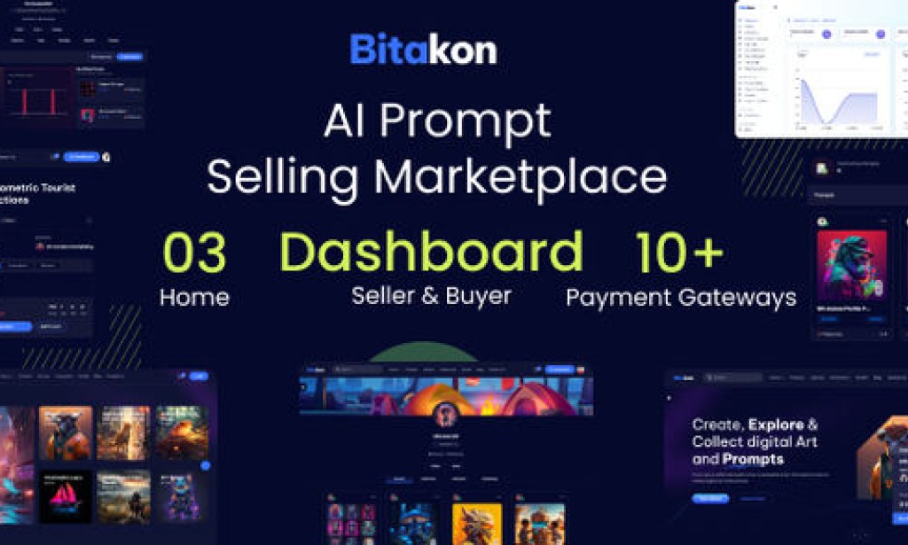 Bitakon v1.0.9 Nulled – AI Prompt Buy Selling Marketplace (Multi Seller) Script