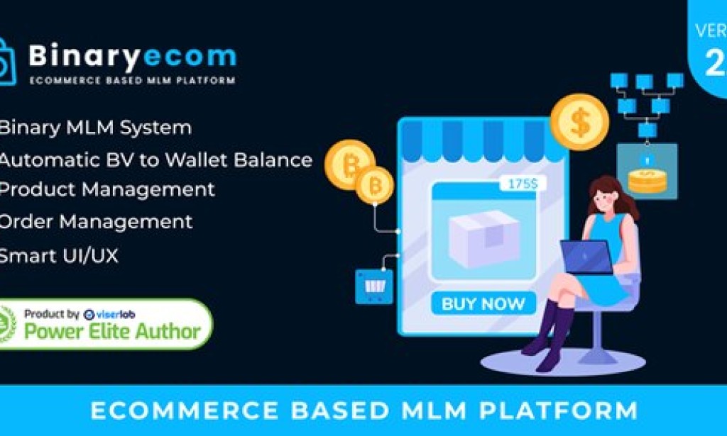 BinaryEcom v2.0 Nulled – Ecommerce Based MLM Platform PHP Script