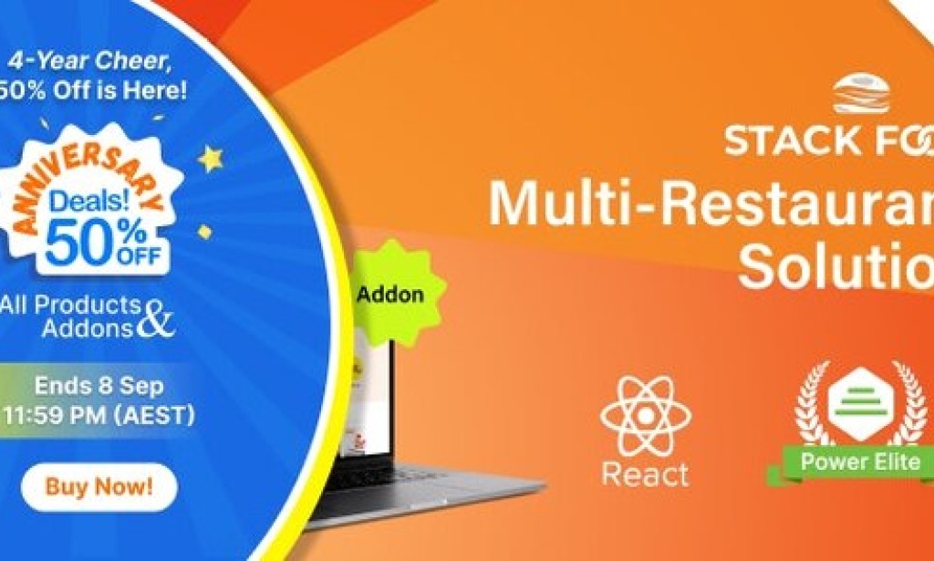 StackFood v2.7 – React User Website Script