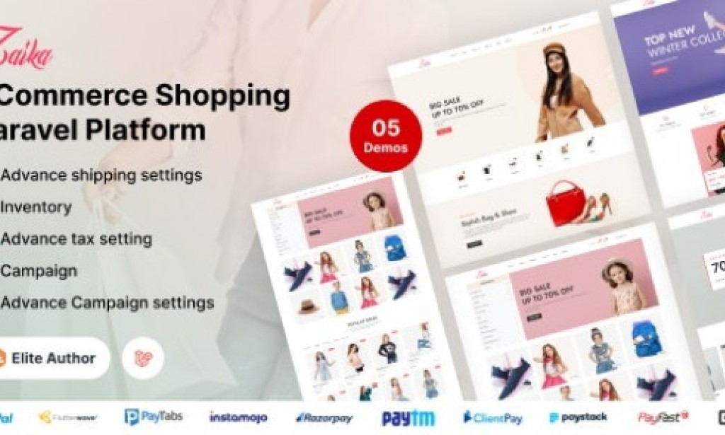 Zaika eCommerce CMS v2.1.0 Nulled – Laravel eCommerce Shopping Platform Script
