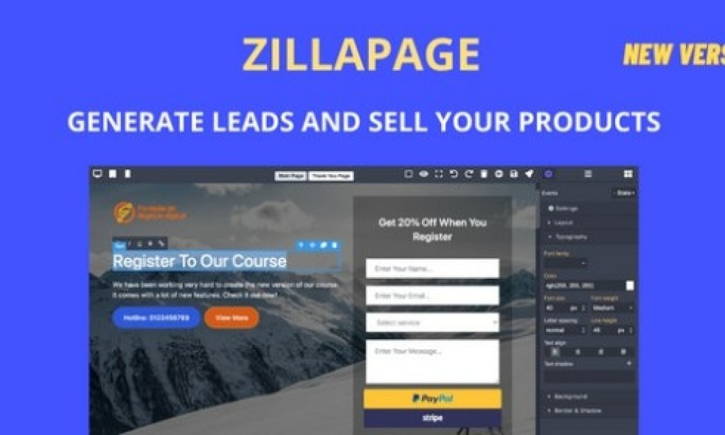 Zillapage v1.2.1 Nulled – Landing Page and Ecommerce Builder PHP Script