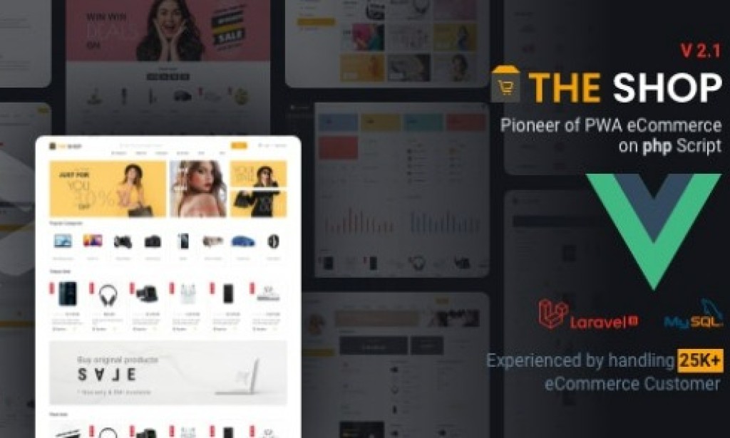 The Shop v2.2 Nulled – PWA eCommerce CMS PHP Script