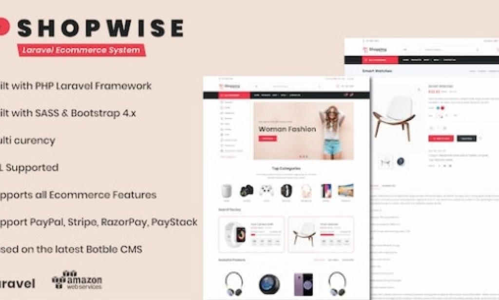 Shopwise v1.25.0 Nulled – Laravel Ecommerce System Nulled Script