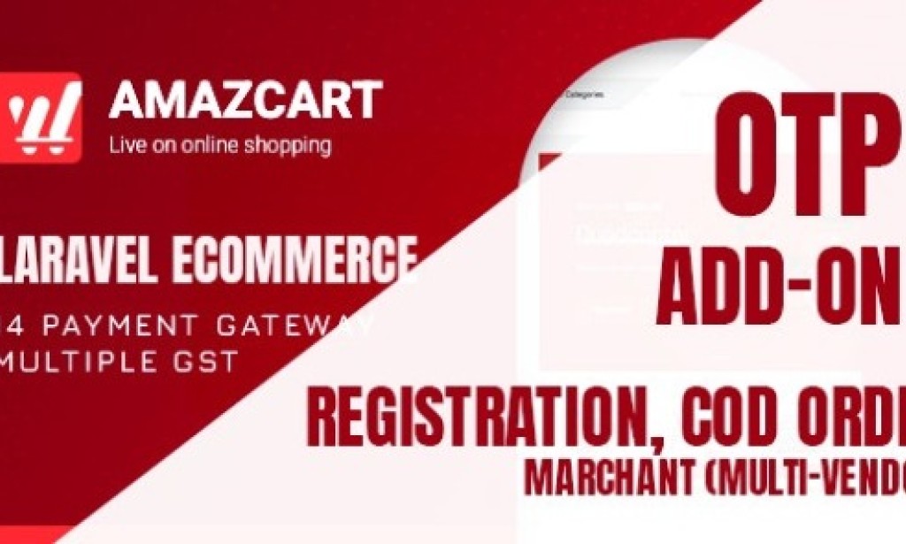 OTP Add-on v1.2 – AmazCart Laravel Ecommerce System CMS Module