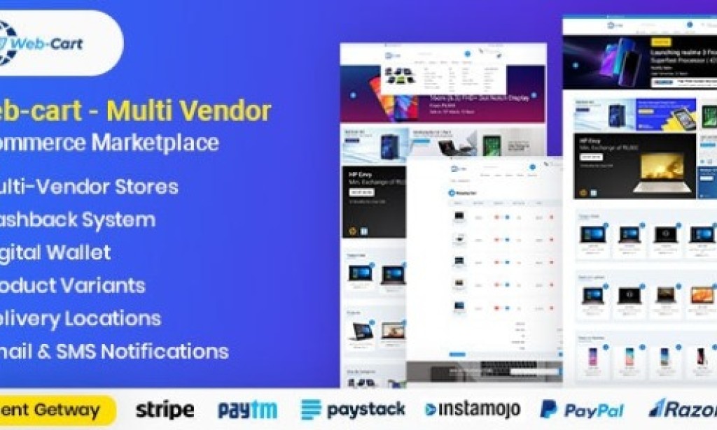 Web-cart v4.3 – Multi Vendor eCommerce Marketplace Script