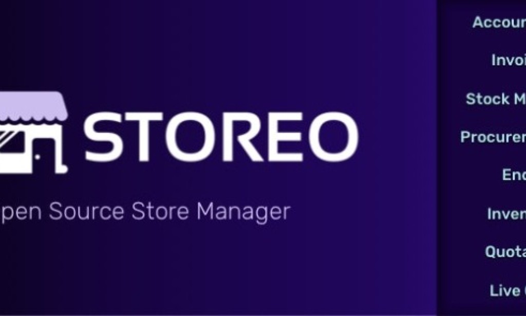 Storeo v1.0 – Open Source Store Manager for Accounting, Billing & Inventory Management Script