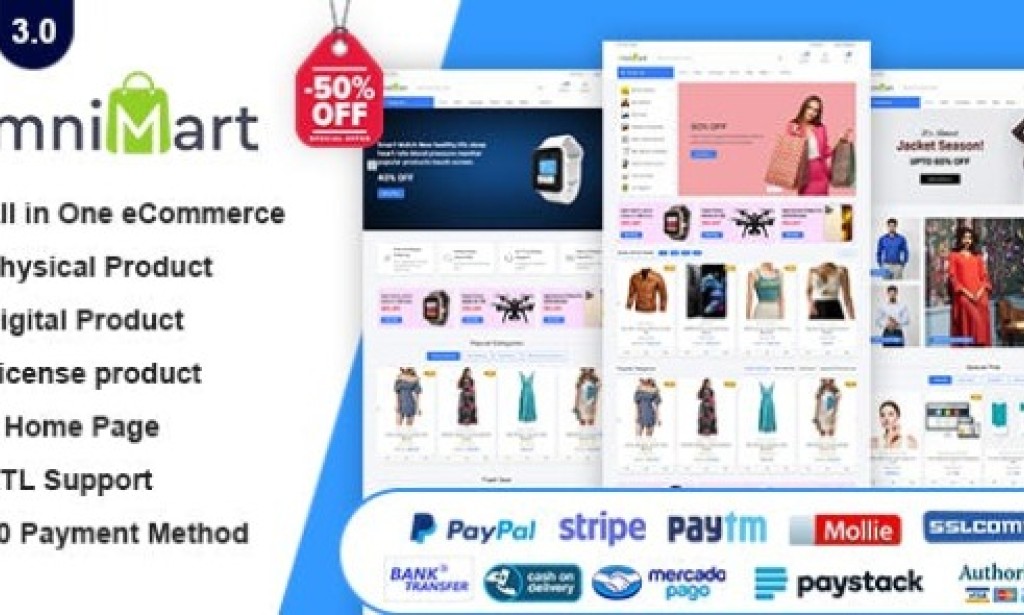 OmniMart v3.0 – eCommerce Shopping Platform Nulled Script
