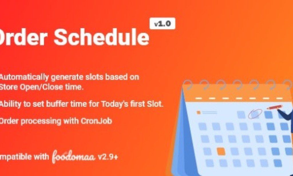 Order Schedule Module for Foodomaa v1.0 – Addon