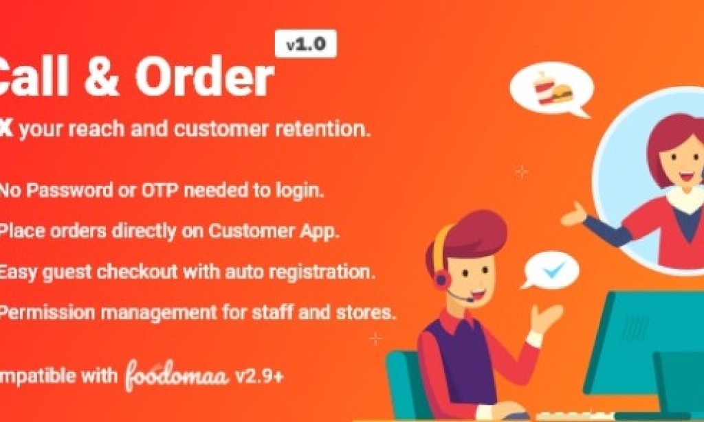 Call and Order Module for Foodomaa v1.0 – Addon