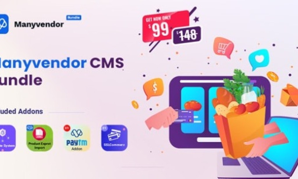 Manyvendor v1.0 – eCommerce & Multi-vendor CMS Bundle Script